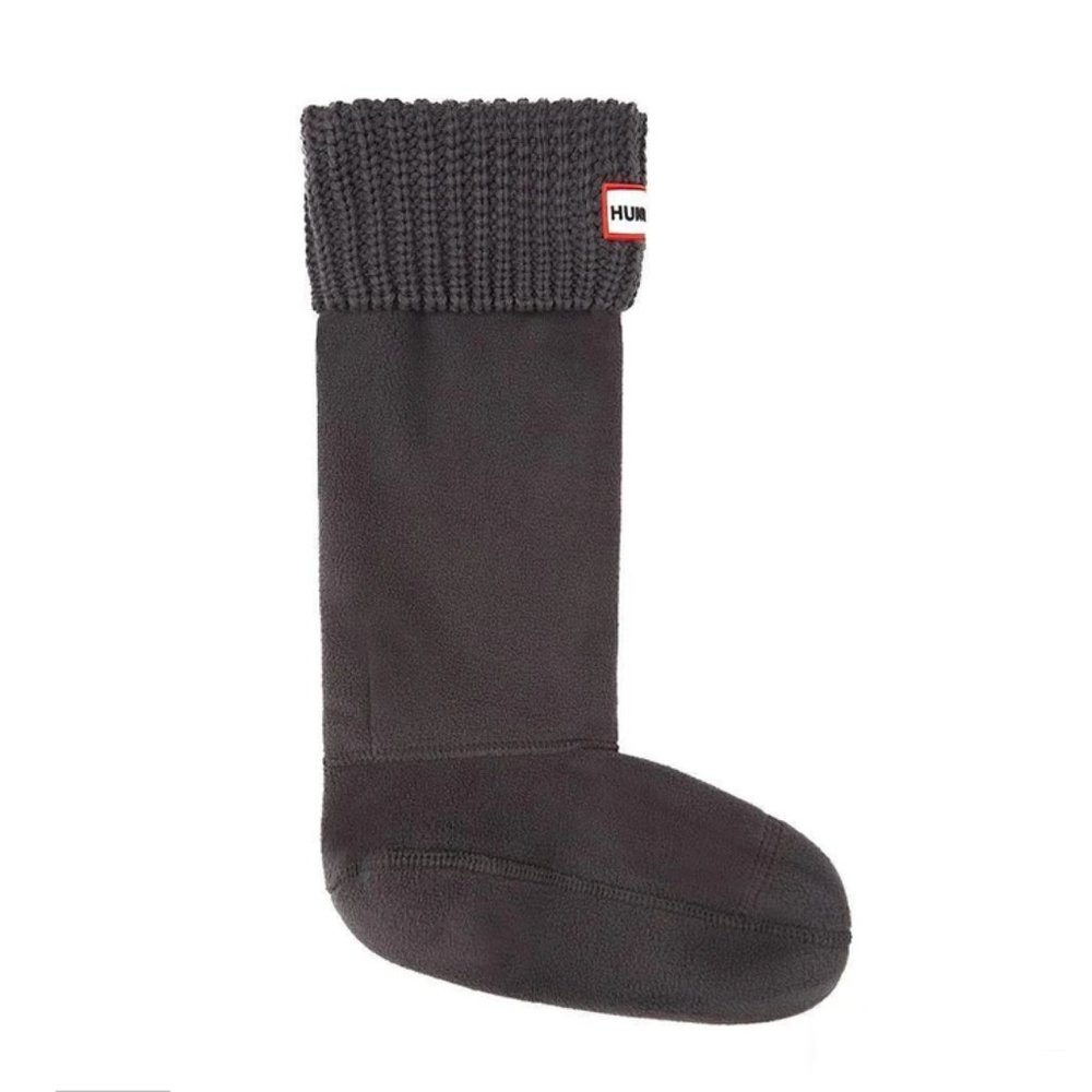 Hunter Stitch Cable Knitted Cuff Tall Boot Socks